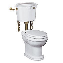 Унитаз Migliore Impero 31145 белый/бронза купить в интернет-магазине Sanbest