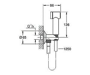 Душевой гарнитур Grohe Sena Trigger Spray 26332000 купить в интернет-магазине сантехники Sanbest