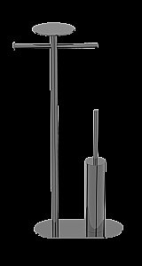 Стойка для ванны Boheme Venturo 10953-SGM оружейная сталь купить в интернет-магазине сантехники Sanbest