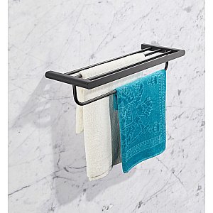 Полка Milacio Ultra MCU.965.MB черная купить в интернет-магазине сантехники Sanbest