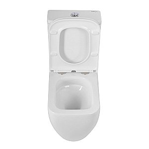 Унитаз напольный BelBagno LUCE-TOR BB2197CP-TOR/SC белый, с крышкой микролифт, с бачком, безободковый, слив-торнадо купить в интернет-магазине Sanbest