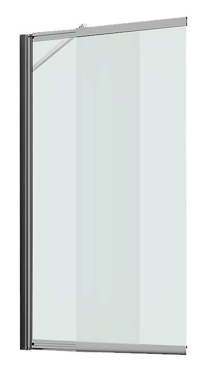 Шторка для ванны с фиксатором WasserKraft Tauber 64S02-100WS Fixed 100 стекло прозрачное/профиль никель купить в интернет-магазине Sanbest