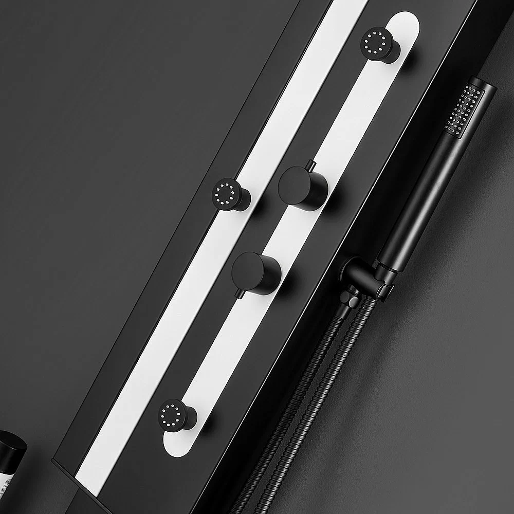 Душевая панель Black&White Gravity GR027 черная/белый купить в интернет-магазине сантехники Sanbest