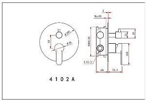 Душевая система Berges VENTAS 73004 черная матовая купить в интернет-магазине сантехники Sanbest