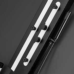 Душевая панель Black&White Gravity GR027 черная/белый купить в интернет-магазине сантехники Sanbest