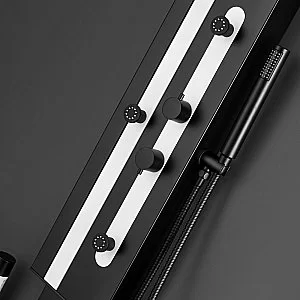 Душевая панель Black&White Gravity GR027 черная/белый купить в интернет-магазине сантехники Sanbest