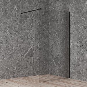 Душевое ограждение PAINI WalkIN110C 110 стекло прозрачное/профиль черный купить в интернет-магазине Sanbest