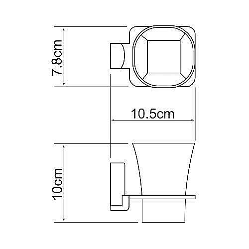 Стакан для зубных щеток WasserKRAFT Leine K-5028WHITE купить в интернет-магазине сантехники Sanbest