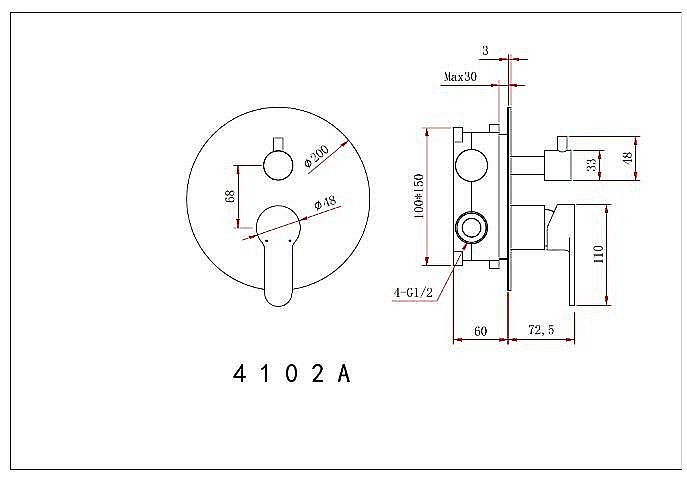 Душевая система Berges VENTAS 73004 черная матовая купить в интернет-магазине сантехники Sanbest