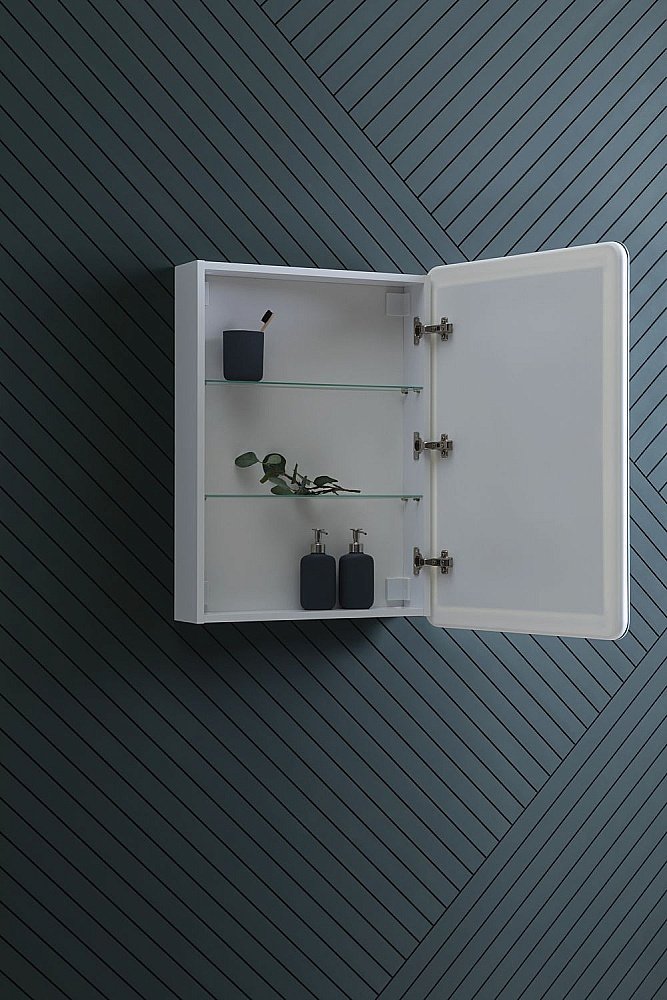 Зеркальный шкаф Aquanet Оптима 311860 60 купить в интернет-магазине сантехники Sanbest