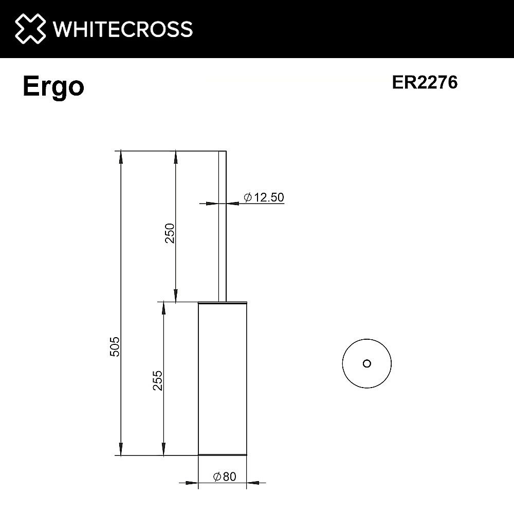 Ершик для унитаза WhiteCross Ergo ER2276CR хром купить в интернет-магазине сантехники Sanbest