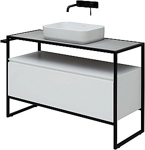 Тумба с раковиной Allen Brau Priority 120 1.31004.WM белый матовый для ванной в интернет-магазине Sanbest