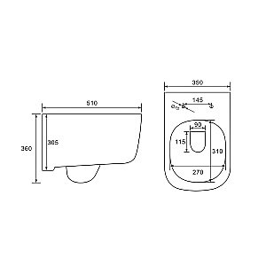 Унитаз подвесной Vincea IDEA VT1-33 безободковый, с крышкой микролифт, белый купить в интернет-магазине Sanbest