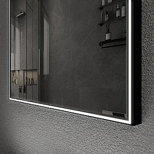 Зеркало ESBANO ES-3803HDB 60 черный матовый в ванную от интернет-магазине сантехники Sanbest