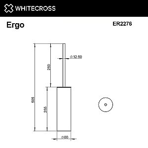 Ершик для унитаза WhiteCross Ergo ER2276CR хром купить в интернет-магазине сантехники Sanbest