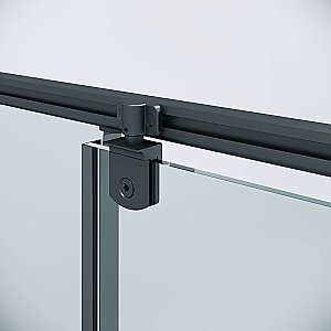 Душевой уголок Niagara Nova NG-35-10AGR-A80GR-34 100x80 стекло прозрачное/профиль графит матовый купить в интернет-магазине Sanbest