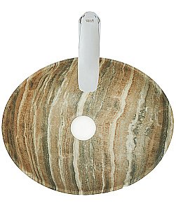 Раковина накладная WeltWasser WW ELBACH 3078 M804 41 бежевый мрамор купить в интернет-магазине Sanbest