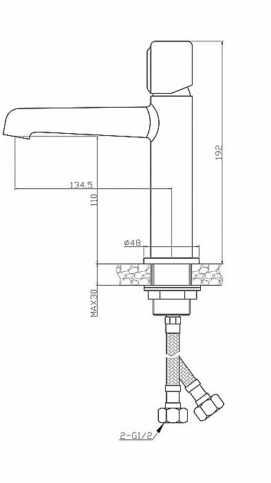 Набор смесителей Agger Slim A2231100 хром купить в интернет-магазине сантехники Sanbest