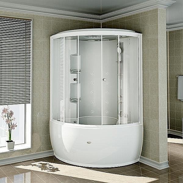 Душевой бокс Радомир Лаура 128х128 компл.1 стекло прозрачное купить в интернет-магазине Sanbest