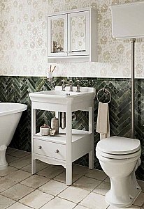 Стакан Burlington Guild GU003C хром/белый купить в интернет-магазине сантехники Sanbest