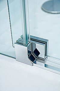 Душевой уголок Cezares Slider 80х80 SLIDER-AH-1-90-70/80-GRIGIO-NERO стекло серое тонированное/профиль черный матовый купить в интернет-магазине Sanbest