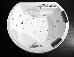 Ванна акриловая Gemy Built-in G9053 K 185х162 белая с гидромассажем купить в интернет-магазине Sanbest