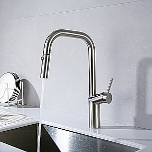 Смеситель для кухни Vincea VKF-107BN брашированный никель купить в интернет-магазине сантехники Sanbest