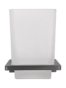 Стакан для зубных щеток с держателем WONZON & WOGHAND ECLIPSE, Темный графит (WW-9121-BGM) купить в интернет-магазине сантехники Sanbest