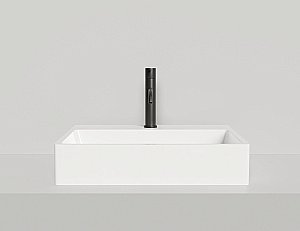 Раковина Salini OTTAVIA 1103101G 59,5 из искусственного камня S-Sense, белая глянцевая купить в интернет-магазине Sanbest