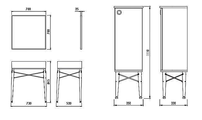 Пенал Creavit Legno для ванной в интернет-магазине сантехники Sanbest
