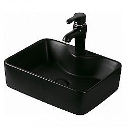 Раковина накладная Gid Geometrico 48 Bm9091 53373 черная матовая купить в интернет-магазине Sanbest