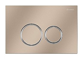 Кнопка для инсталляции Caprigo  Dew ABS DA001-champagne/crm шампань/хром купить в интернет-магазине сантехники Sanbest