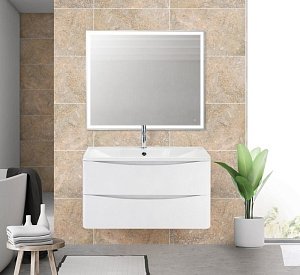 Тумба с раковиной BelBagno ACQUA 90 Bianco Lucido для ванной в интернет-магазине Sanbest