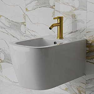 Смеситель для биде PAINI Brera 74PJ304 золото матовое купить в интернет-магазине сантехники Sanbest