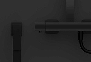 Душевая система Vincea Next VSFS-1N0TMB черная матовая купить в интернет-магазине сантехники Sanbest