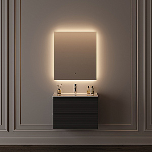 Зеркало с подсветкой Sancos Square 2.0 SQ2.700 70х80 в ванную от интернет-магазине сантехники Sanbest