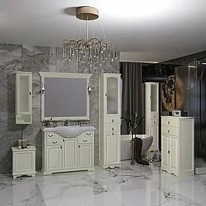 Пенал Опадирис Риспекто 40 слоновая кость для ванной в интернет-магазине сантехники Sanbest