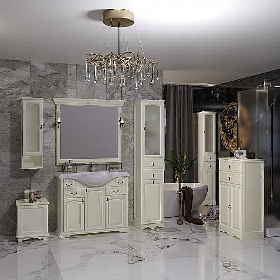 Пенал Опадирис Риспекто 40 слоновая кость для ванной в интернет-магазине сантехники Sanbest