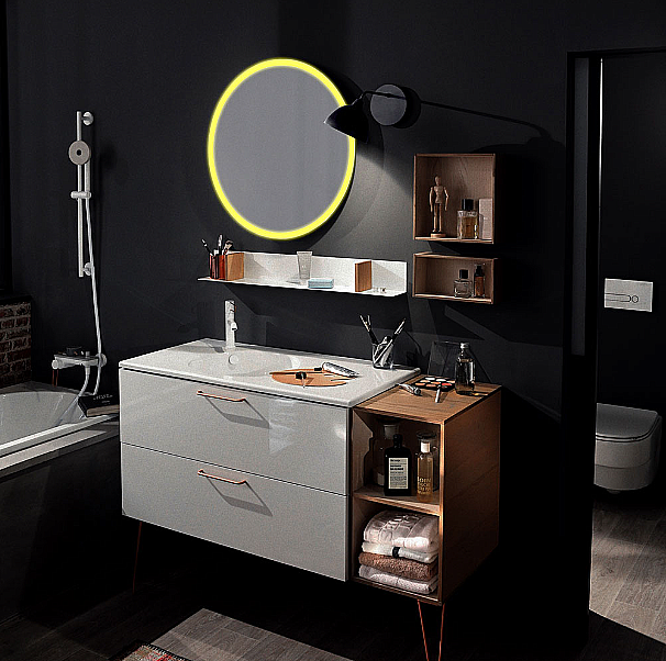 Зеркало Azario Perla 77 LED-00002610 в ванную от интернет-магазине сантехники Sanbest