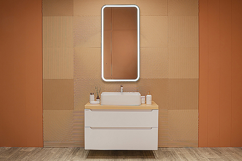 Зеркало Azario Мальта 60х120 LED-00002936 белое в ванную от интернет-магазине сантехники Sanbest