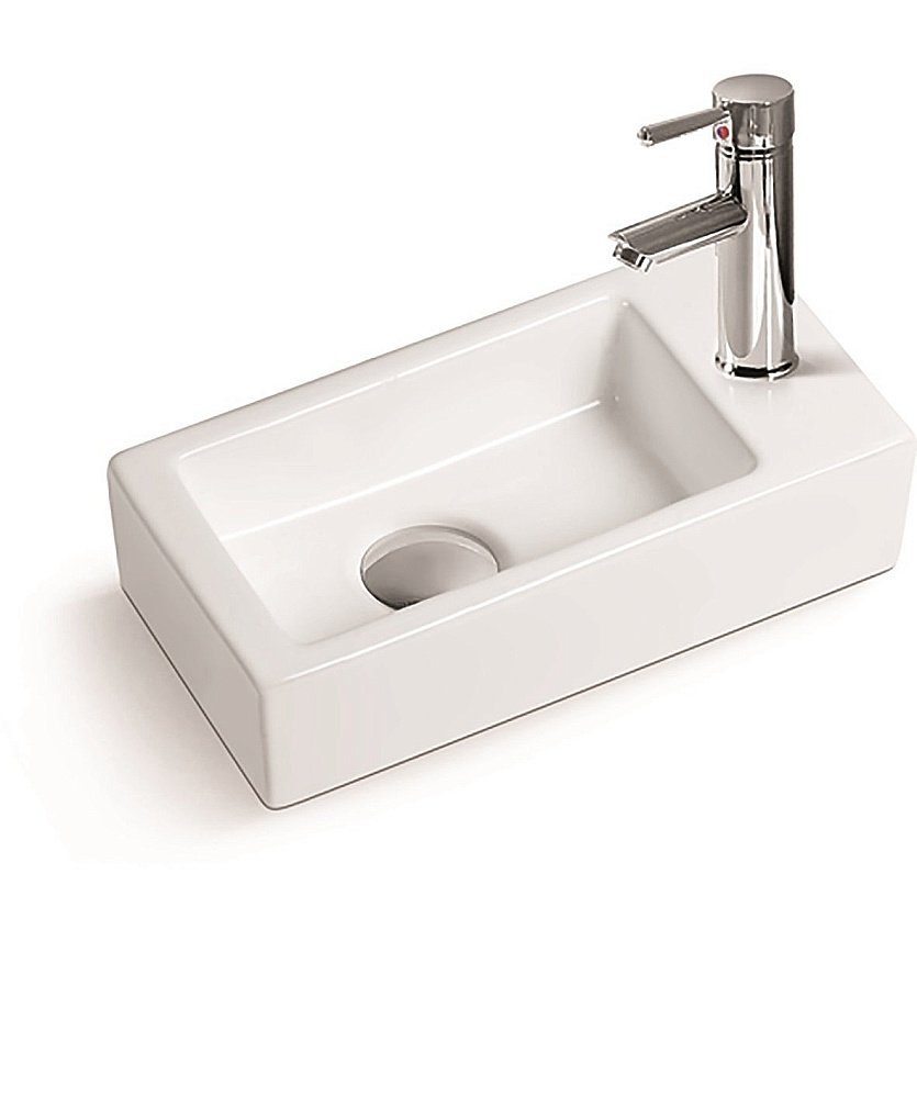 Раковина накладная SantiLine 36,5 SL-2010 белая купить в интернет-магазине Sanbest