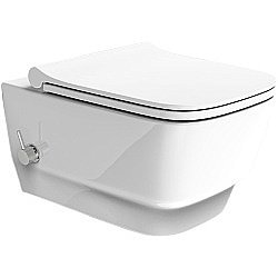 Унитаз Boheme Bello 971-2-W белый глянцевый, безободковый, с функцией биде купить в интернет-магазине Sanbest