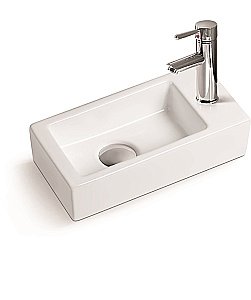 Раковина накладная SantiLine 36,5 SL-2010 белая купить в интернет-магазине Sanbest