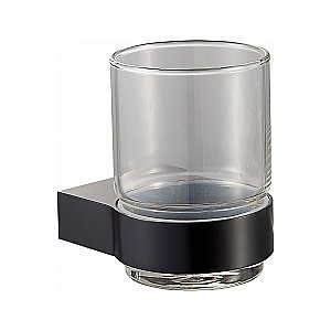 Стакан для зубных щеток с держателем WONZON & WOGHAND CARBON, Черный (WW-7721) купить в интернет-магазине сантехники Sanbest