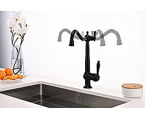 Смеситель для кухни Paulmark Retro Re213226-AN антрацит купить в интернет-магазине сантехники Sanbest