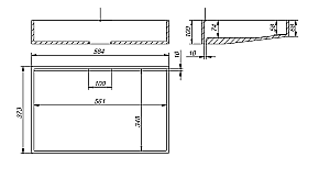 Раковина Holbi Polaris 58 Soft Rock 1.02.020.11.1 белая матовая купить в интернет-магазине Sanbest