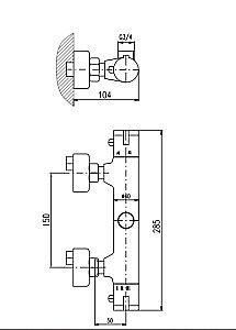 Смеситель для душа Rav-Slezak TRM81.5CMAT черный матовый купить в интернет-магазине сантехники Sanbest