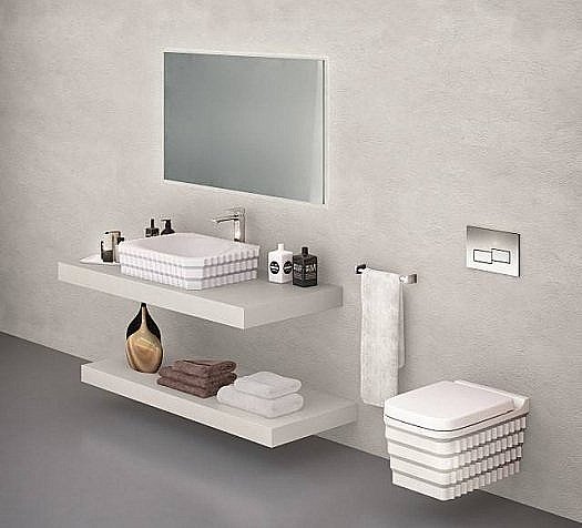 Раковина накладная Bien Shine 61 SHLG06101FD0W3000 белая купить в интернет-магазине Sanbest