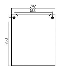 Зеркальный шкаф MIXLINE БОСКО 522472 65 белый/венге купить в интернет-магазине сантехники Sanbest