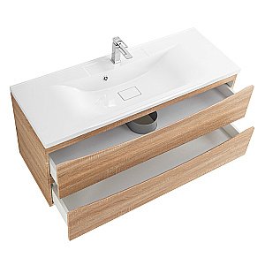 Тумба с раковиной Belbagno MARINO 120 подвесная Rovere Bianco для ванной в интернет-магазине Sanbest